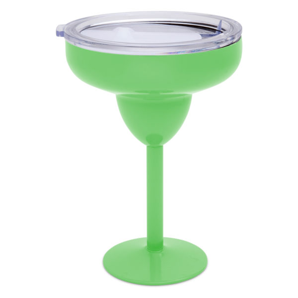 Green Vacuum-Insulated Metal Margarita Glass